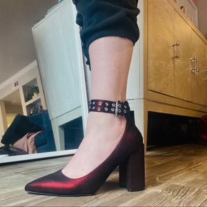 Marc Fisher Red Metallic Dalanna Pumps size 10